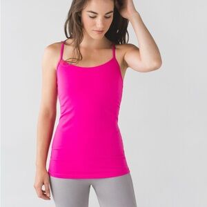 Rare Lululemon Power Y Tank – Size 8 | Jeweled Magenta, Built-In Bra, Vintage 20